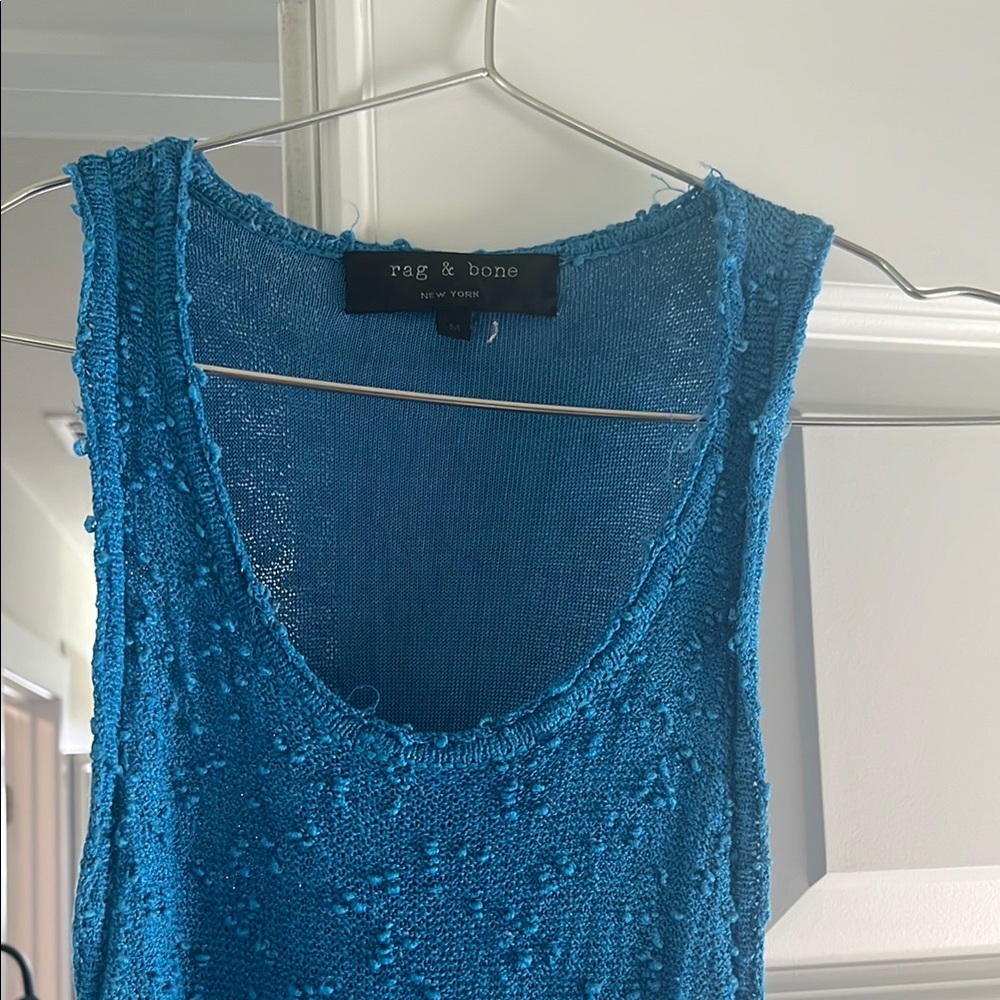 Rag & Bone Blue Textured Women's Dress